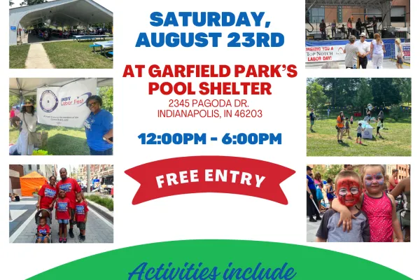 This is the Indy Labor Fest flyer which is includes the date, location, time, free entry, and the activities included.